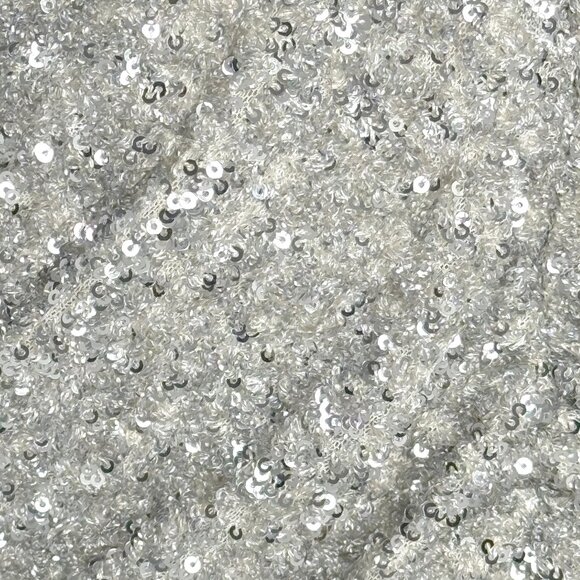 NWT ZARA ZW COLLECTION SILVER SEQUIN MINI DRESS OPEN BACK STUNNING GLAM MEDIUM - Picture 6 of 10